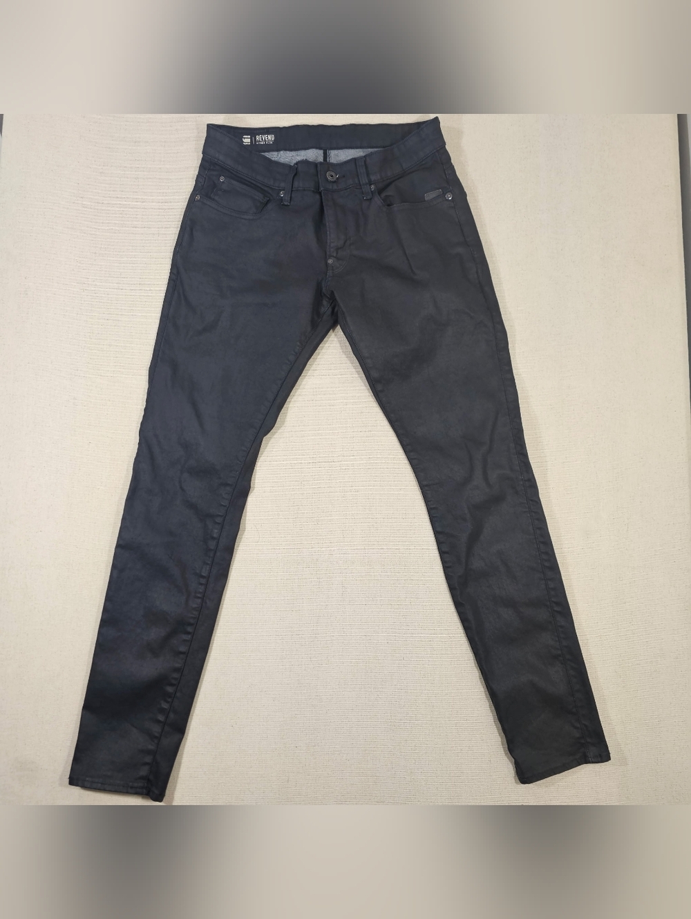 G-Star Slim Black Coated Jeans